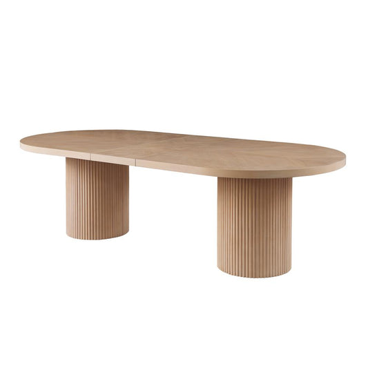 Cato Light Oak Oval Dining Table