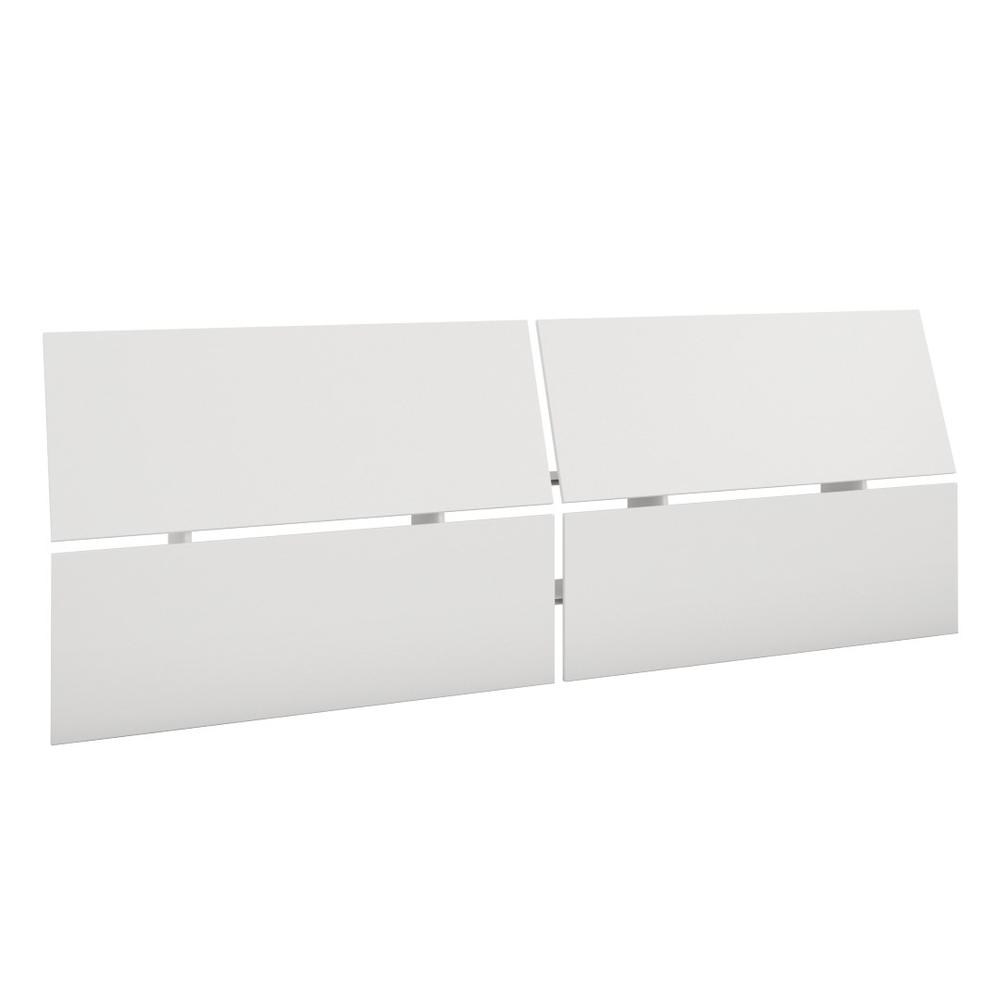 Queen Size Bookcase Headboard, White