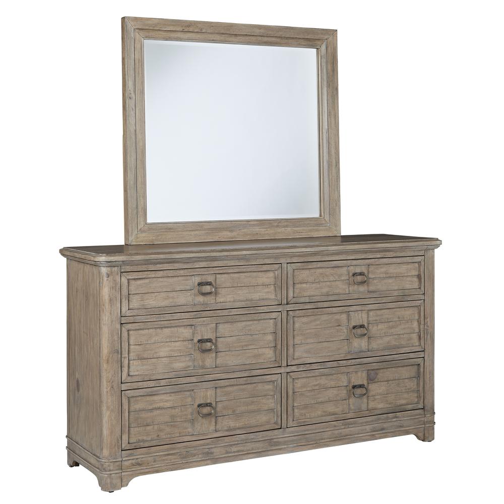 Meadowbrook Dresser and Mirror - Antique Sand