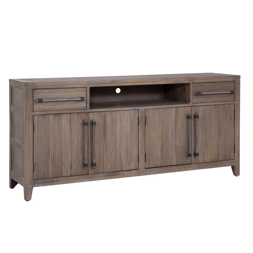 Aurora Weathered Gray 68" TV Console