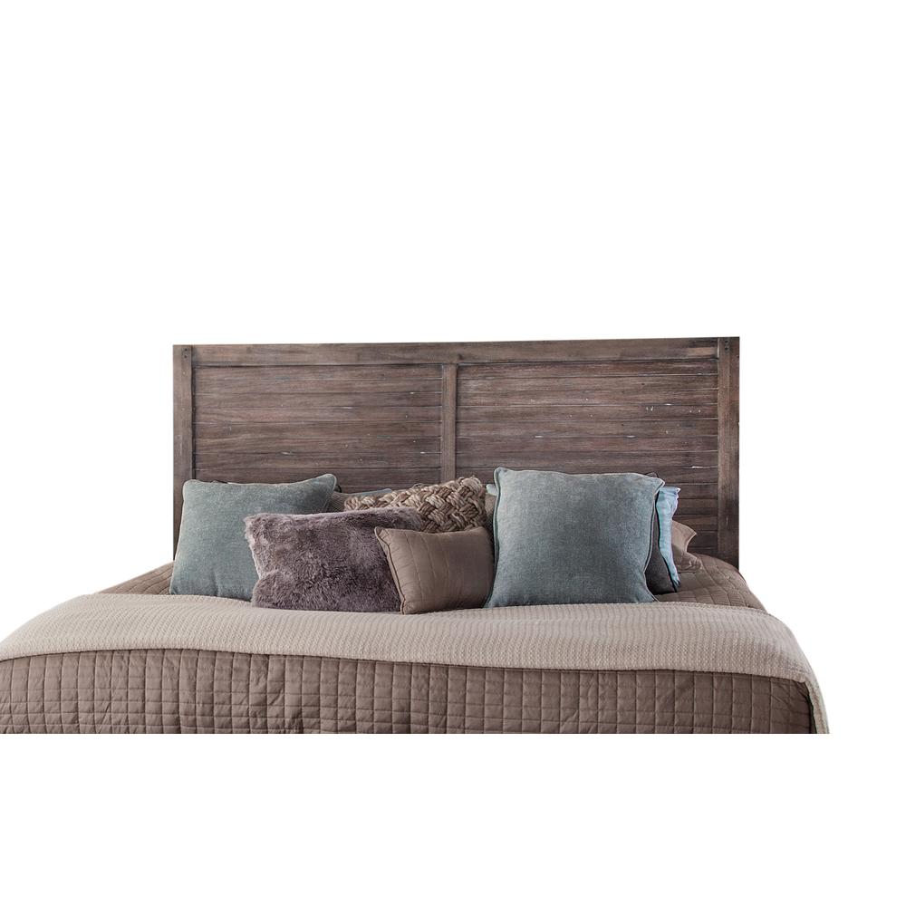 Aurora Weathered Gray King Panel Headboard Only