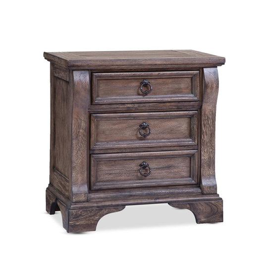 Heirloom Rustic Charcoal Nightstand