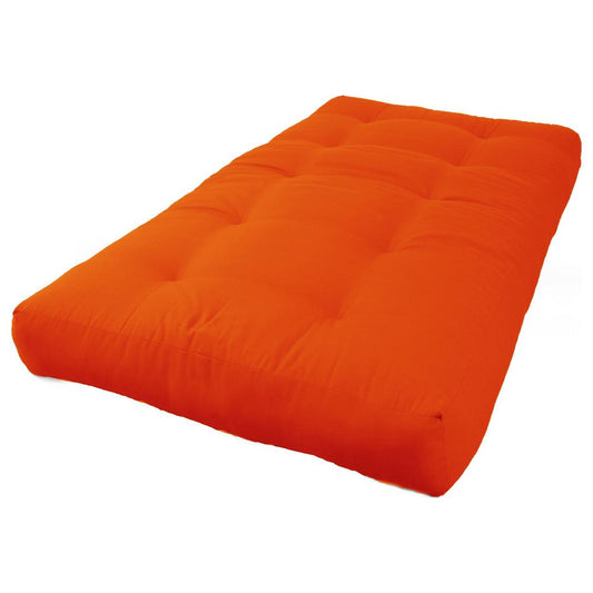 Blazing Needles Renewal 7-inch Twill Twin-size Futon Mattress - Tangerine Dream