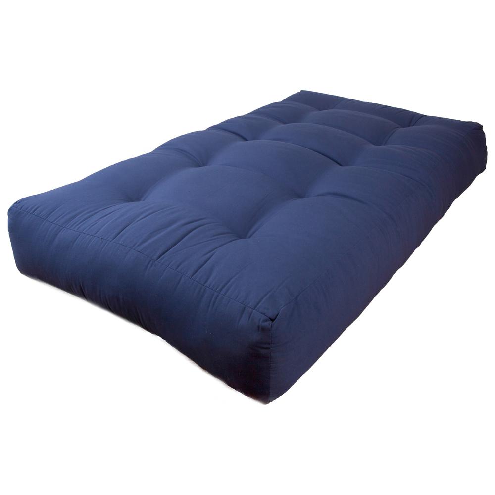 Blazing Needles Renewal 10-inch Twill Twin-size Futon Mattress - Navy