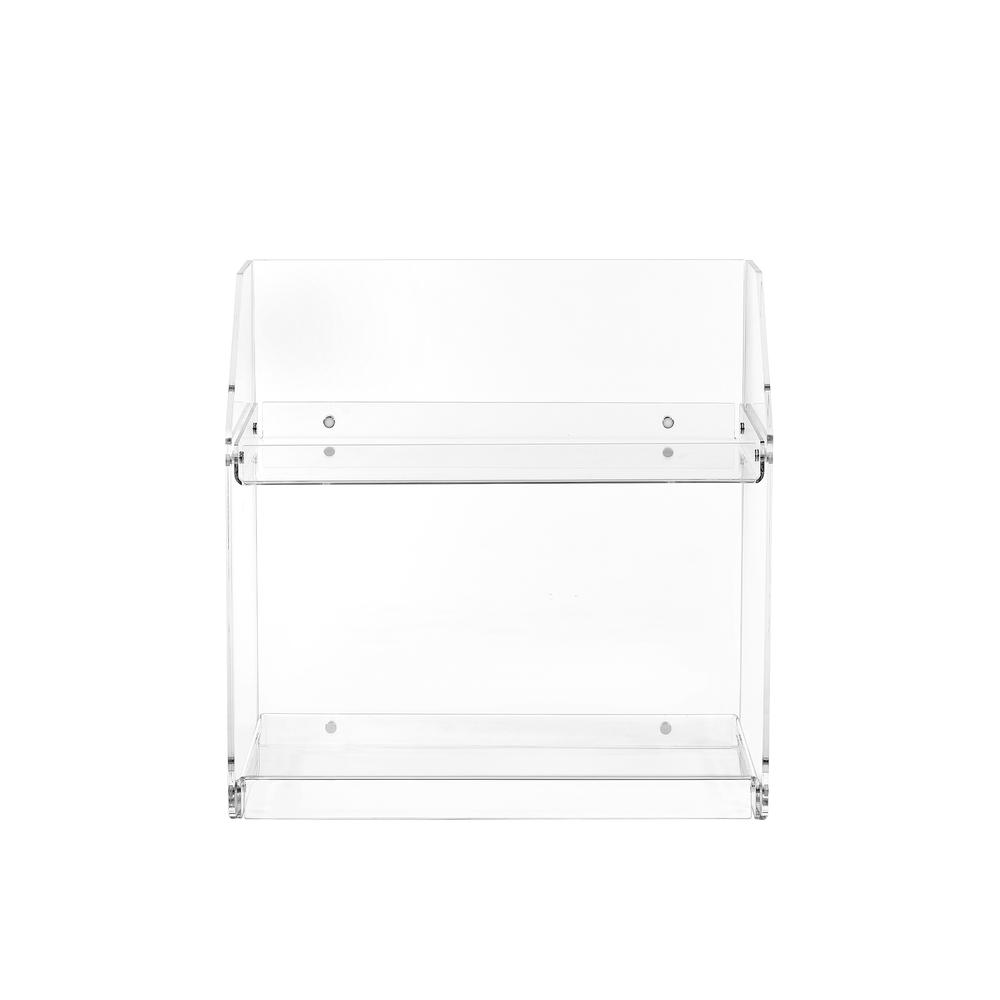 Acrylic Bookcase, Clear Acrylic