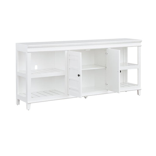 72 Inch Media console, White