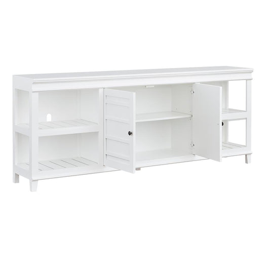 80 Inch Media console in White