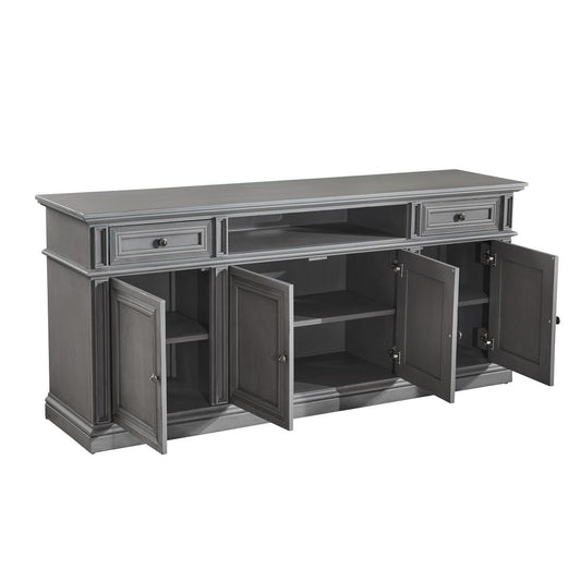 72 Inch Console, Antique Gray