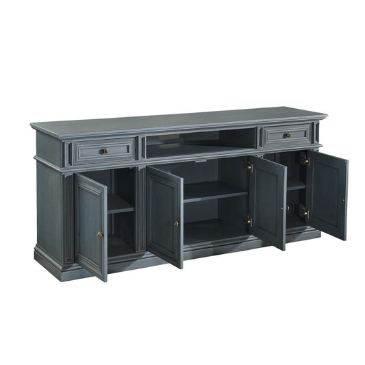 72 Inch Console, Antique Blue