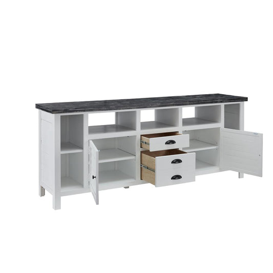 80 Inch Media console, White