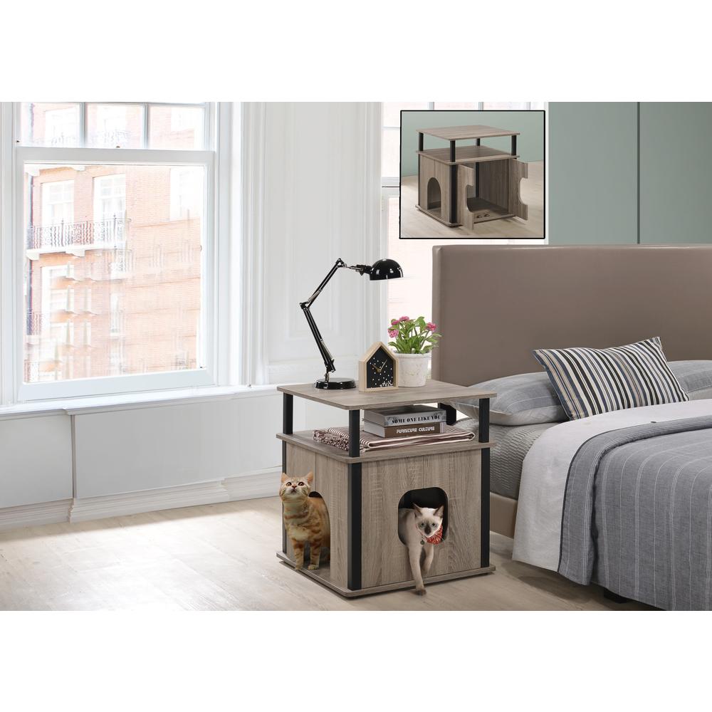 Pet Bedside Table - Dark Taupe