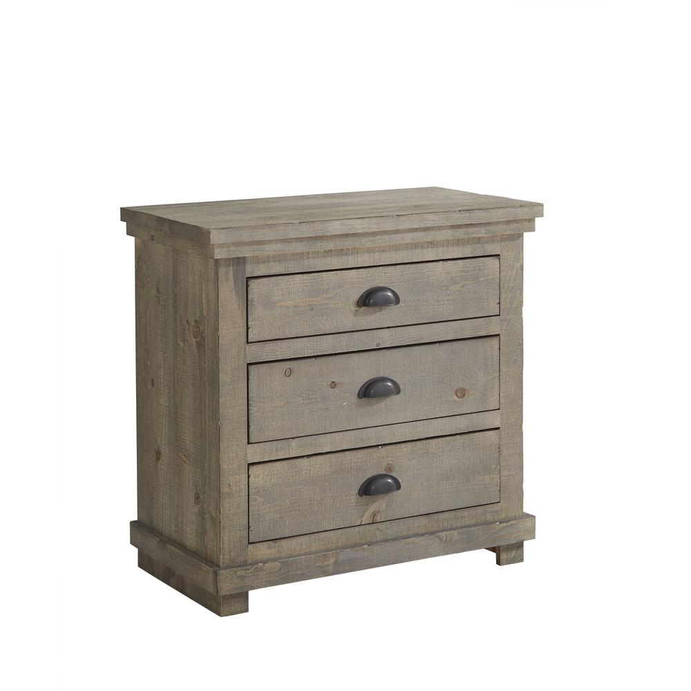 Willow Nightstand, Weathered Gray