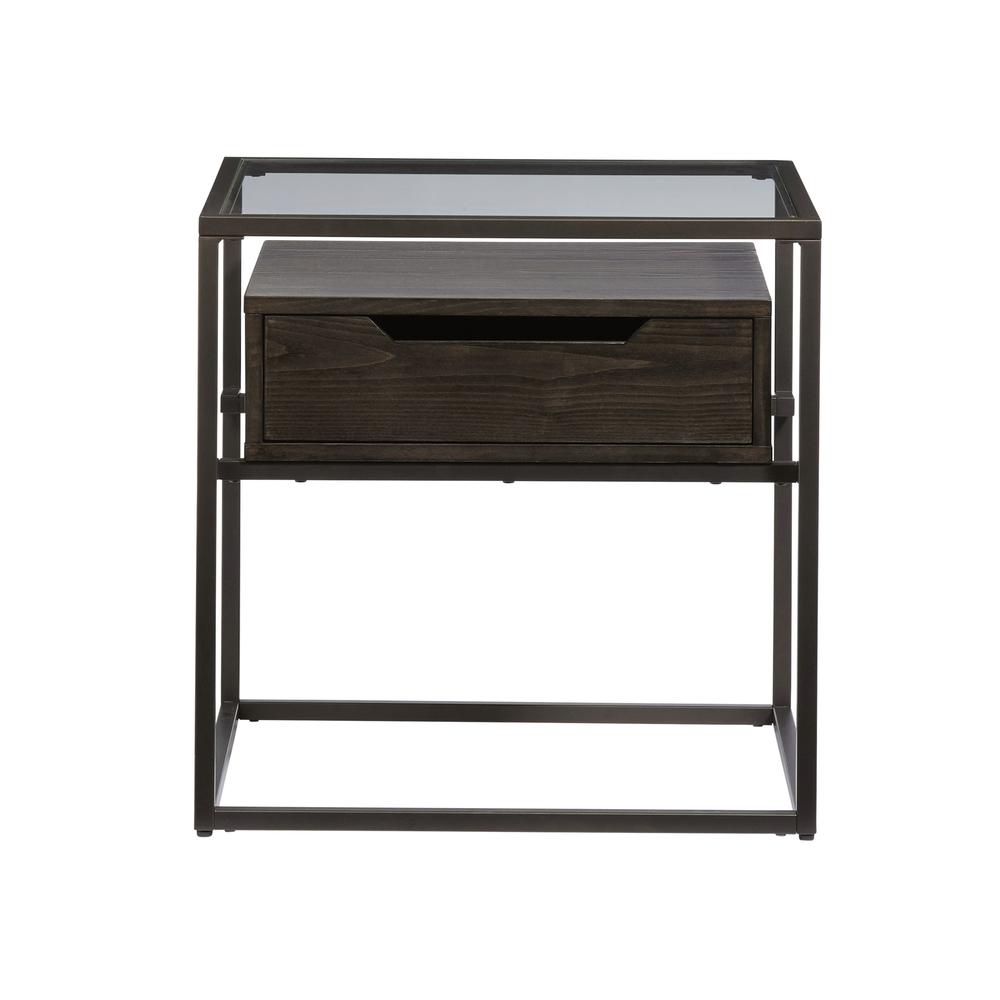 End Table, Contemporary Umber