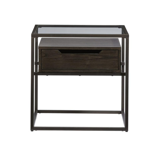 End Table, Contemporary Umber