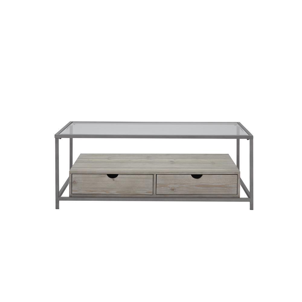 Cocktail Table, Sand Drift/Nickel