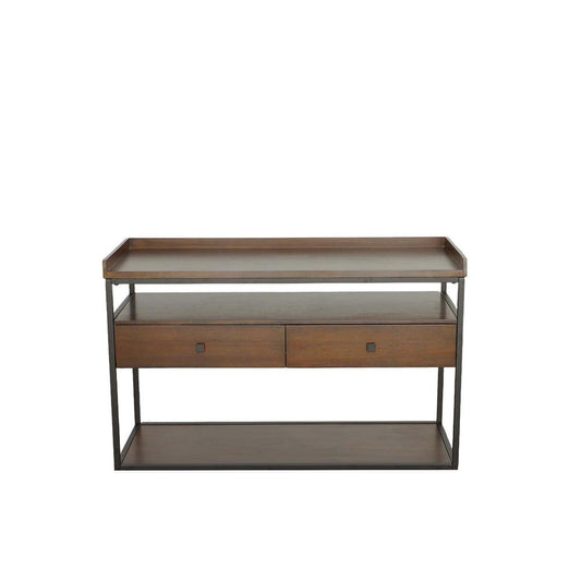 Sofa/Console Table, Cinnamon/Black