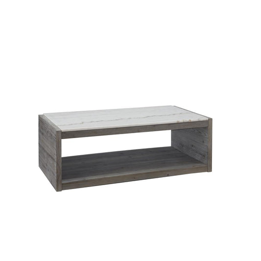 Marble Top Cocktail Table, Moonlit Gray