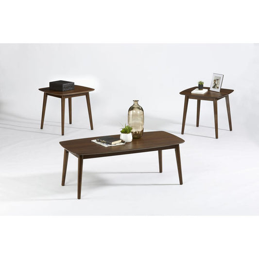 3 Pack (Cocktail & 2 End Tables), Walnut