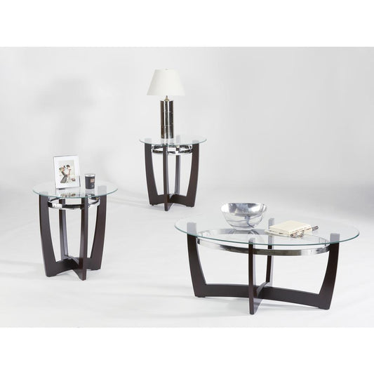 Glass Top 3 Pack (Cocktail & 2 End Tables)