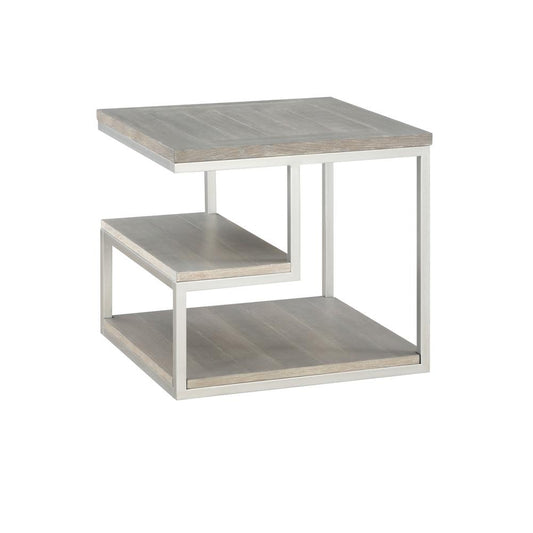 End Table, Gray/Natural