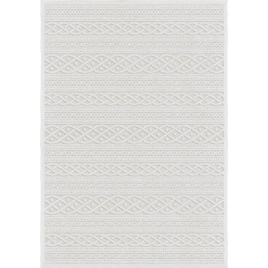 Orian Boucle Indoor/Outdoor Jenna Natural Area Rug (5'2" x 7'6")