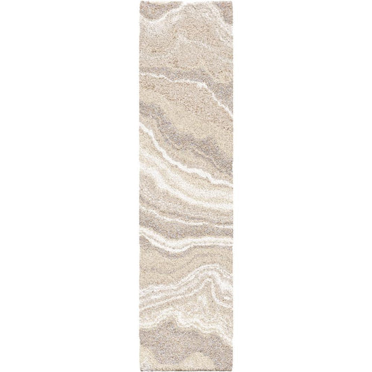 Super Shag Cascade Ivory (1'11" x 7'6")