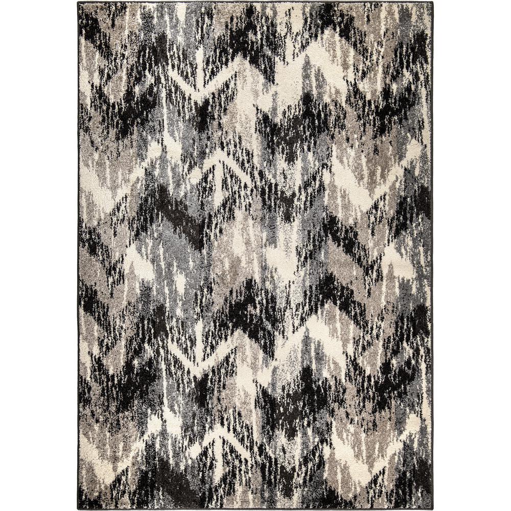 American Heritage Distressed Chevron Gray Area Rug (7'10" x 10'10")