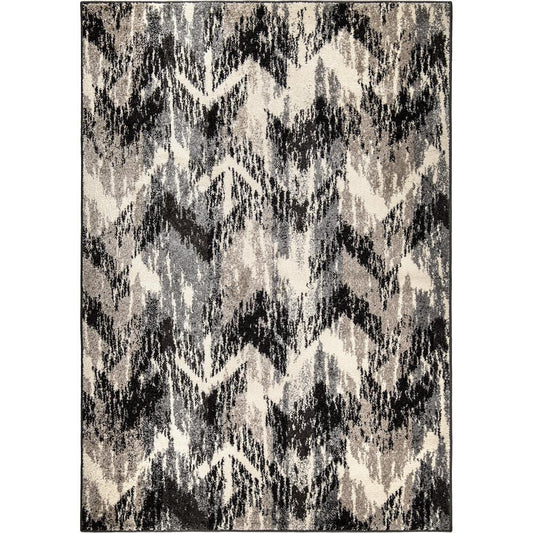 American Heritage Distressed Chevron Gray Area Rug (7'10" x 10'10")