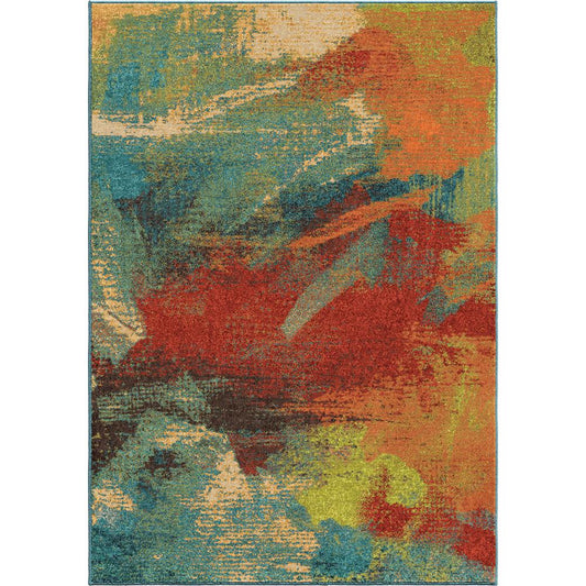 Orian Spoleto Impressions Multi Area Rug (5'3" x 7'6")