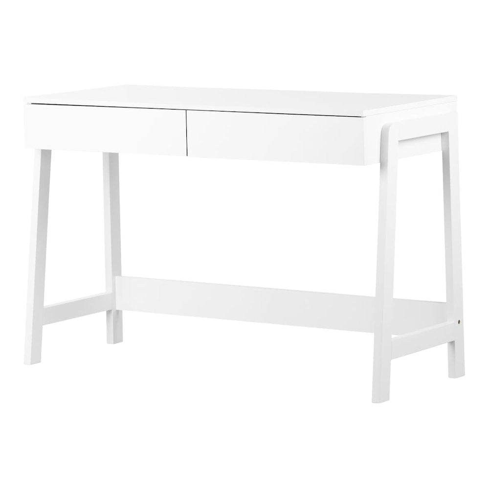 Liney Secretary Desk, White