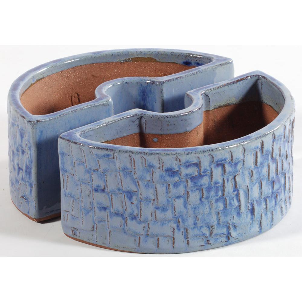 Cobblestone Umbrella Planter - Cielo Blue