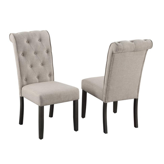 Dining Chairs, Set of 2, Beige