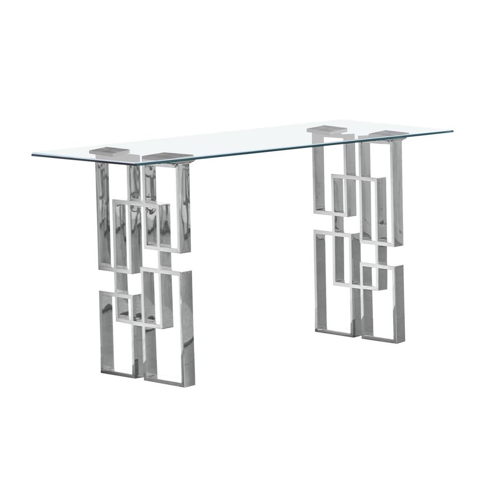 Best Quality Furniture- Clear tempered glass console table