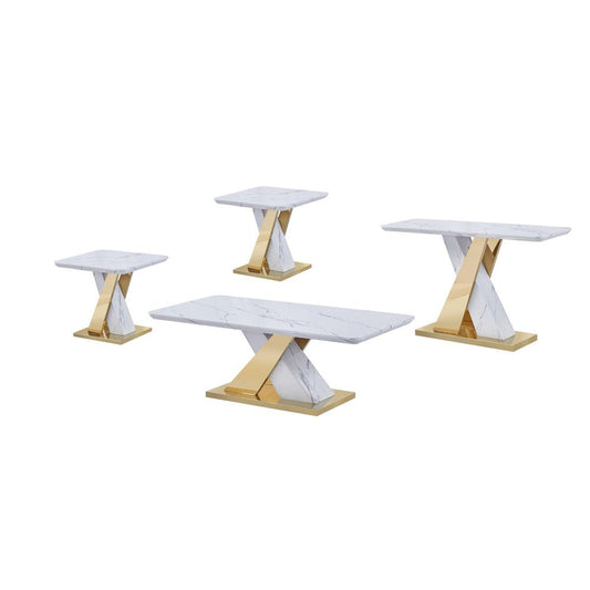 4pc coffee table set (1Coffee+2End+1Console)