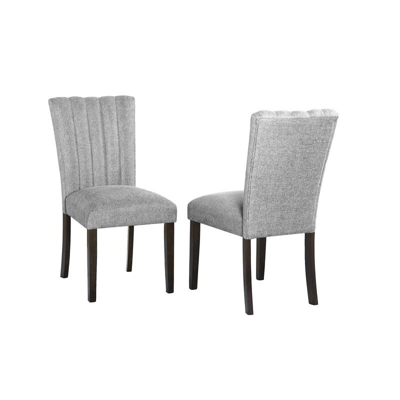 Dark grey dining side chairs (SET OF 2)