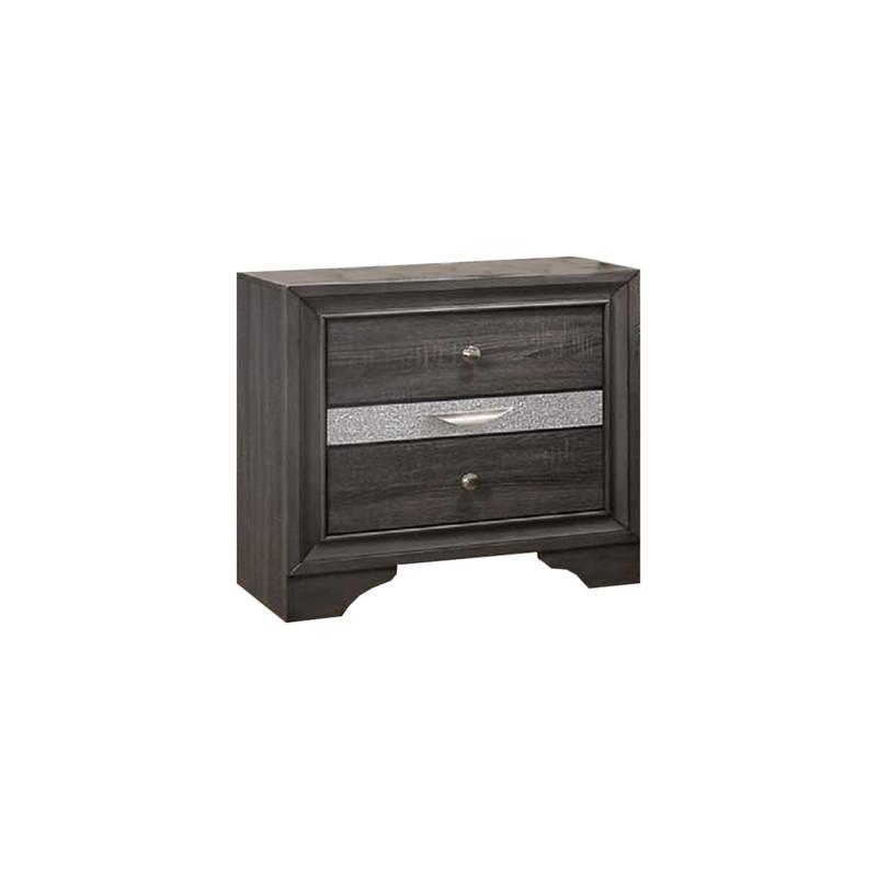 David Night Stand in Gray