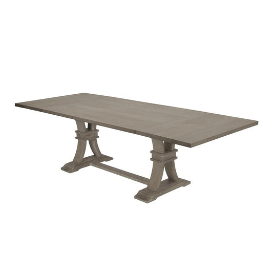 Extendable Dining Table with Two 16" Leafs in A Rustic Gray Finish