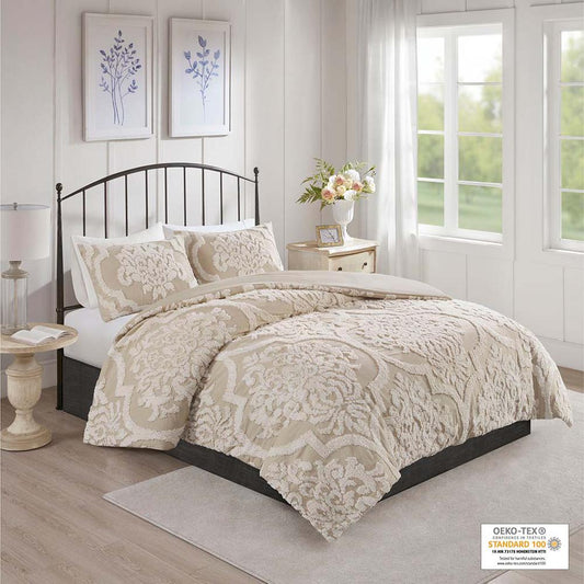 100% Cotton Tufted Comforter Set 811