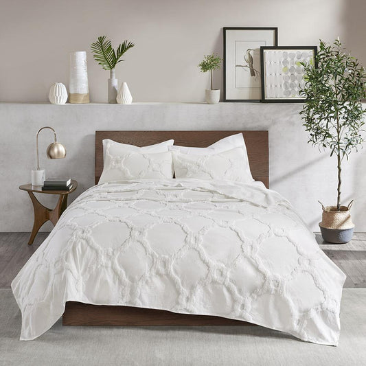 100% Cotton Tufted Chenille Coverlet Set,MP13-5989