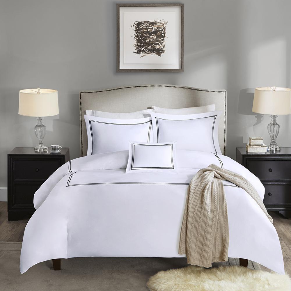 100% Cotton Sateen Embroidered Duvet Cover Set,MPS12-092