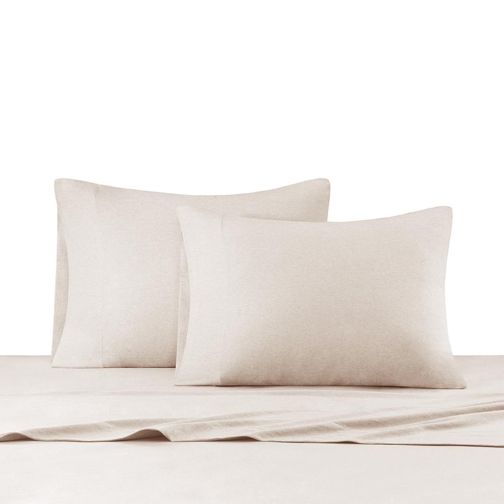 100% Cotton Knitted Heathered Jersey Sheet Set,II20-826