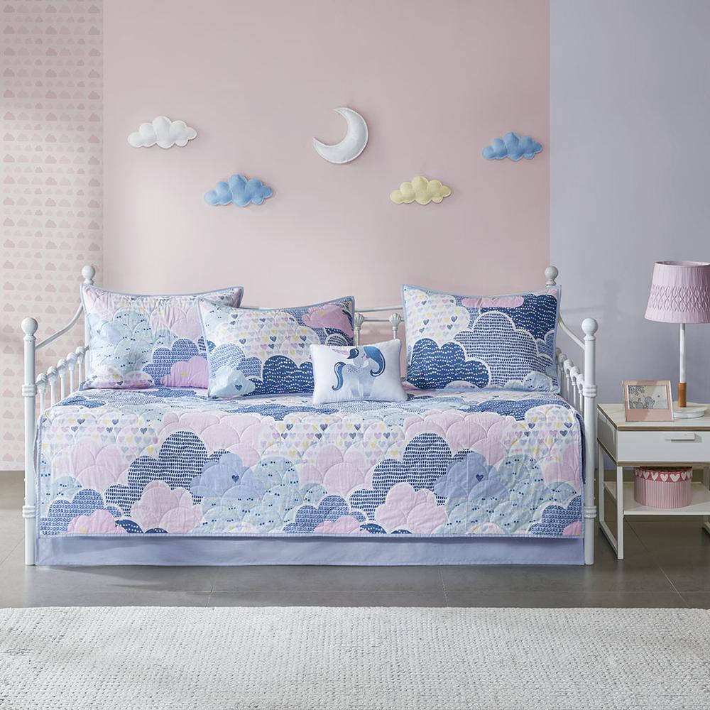 100% Cotton Printed 6pcs Daybed Set,UHK13-0084