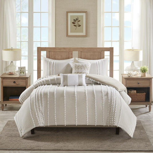 100% Cotton Yarn Dyed Tufted Comforter Mini Set,HH10-1689