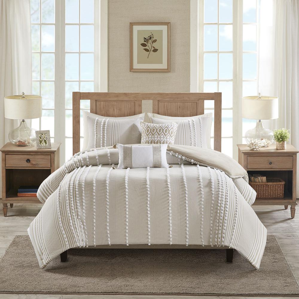 100% Cotton Yarn Dyed Tufted Duvet Cover Mini Set,HH12-1692