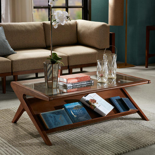 Rocket Coffee Table  w/Tempered Glass