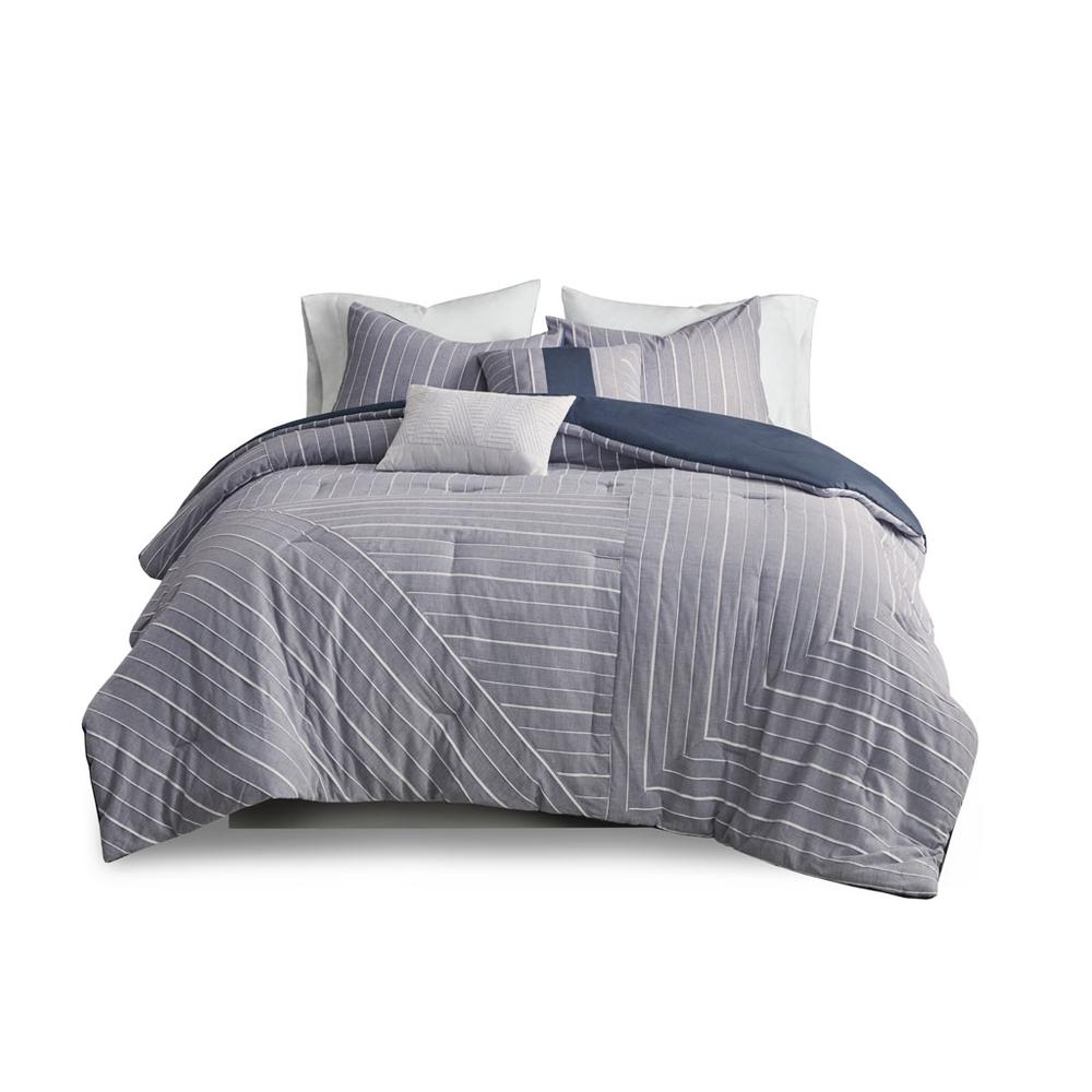 55% Cotton 45%  Polyester 5 Piece Rich Comforter Set,UH10-2286