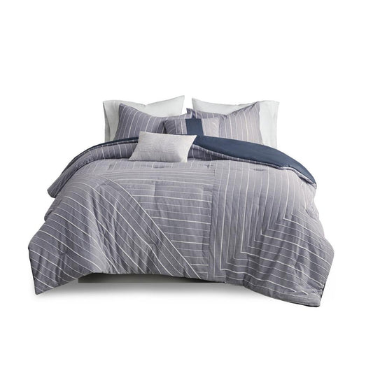 55% Cotton 45%  Polyester 5 Piece Rich Comforter Set,UH10-2286