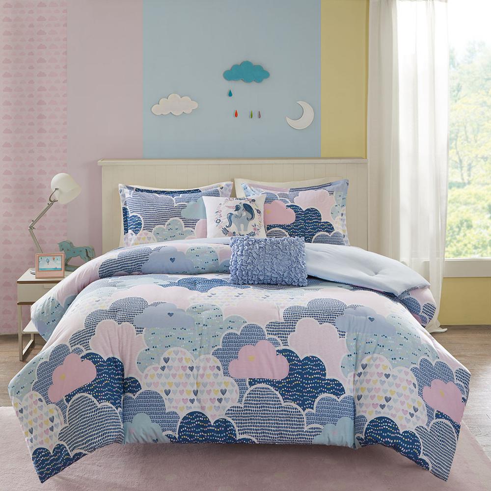 100% Cotton Printed 5pcs Comforter Set,UHK10-0018