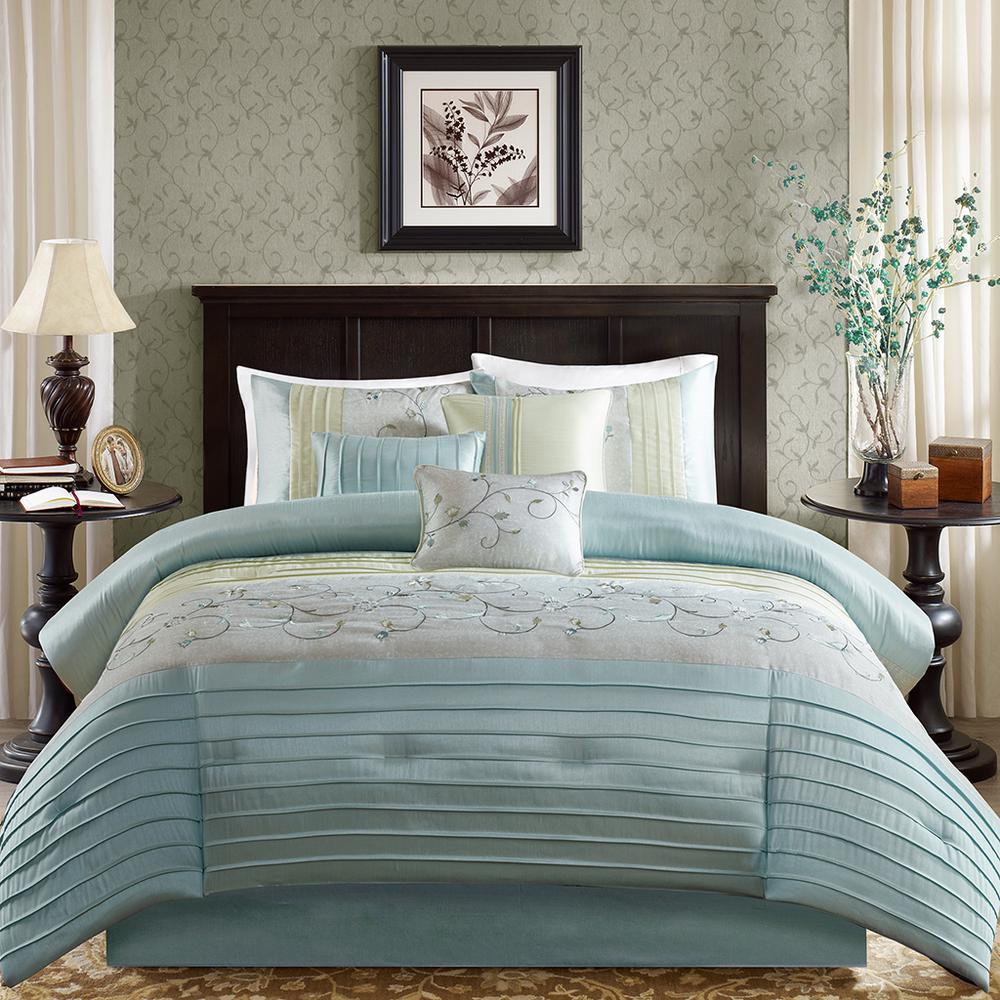 7 Piece Embroidered Comforter Set,MP10-4192