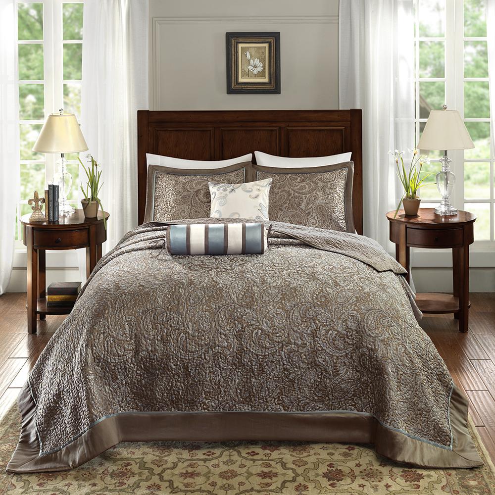 5 Piece Jacquard  Bedspread Set,MP13-4339